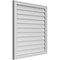 Ekena Millwork Vertical Surface Mount PVC Gable Vnt: Non-Functional, w/2"W x 1-1/2"H, Brickmould Frame, 32"W x 34"H GVPVE32X3402SN - alternate 5